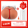 Acmejoy - Realistisch achterwerk + verwarmingsstaaf. Heet erotisch product. Speciale aanbieding. Combinatie