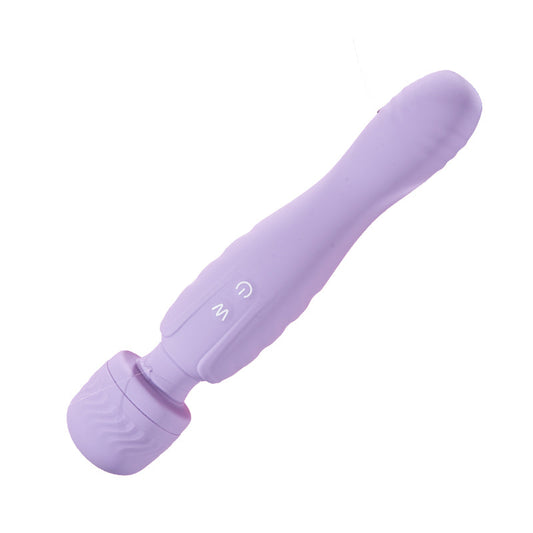 Dual Head AV Stick Clitoris Tepel Vibrator Paars