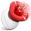 Mond Tong 4-in-1 Likken & Bijten & Zuigen & Trillende Clitorale Vibrator