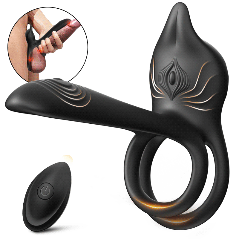3 in 1 penisring vibrator, G-spot en clitoris stimulator met 10 vibraties, vibrator voor paren met erecties