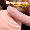 Sex Machine 27cm Stuwdildo Vibrator met Warmte voor G-spot en Anale Stimulatie
