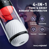 Orale sex-Banshee-Masturbator 4 in 1,Verwisselbaar,9Keer 9Vibratie,IPX7