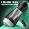 Evolution-8 Succion 10 Vibratie One Touch Orgasme Digitaal Vacuüm Masturbator