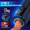 【+Free Lube!!】Leten-X9 IV Upgraded Intrekbare & Verwarmde & Hoorbare Combinatie Mannelijke Masturbator