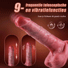 Western Cowboy – 9-frequentie telescoop + vibratie, 1:1 ultra-simulatie restauratie van de dildo