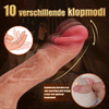 Drievoudige functie: Kloppen, Rollen, Trillen; realistische, afneembare dildo