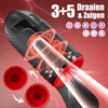 Cavallerist-10 Vibratie 5 Oraal Zuigen 3 Draaien Spinnen Glans Training + Masturbatie