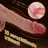 Drievoudige functie: Kloppen, Rollen, Trillen; realistische, afneembare dildo