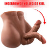 【Gratis verzending】BARTLETT Bruine realistische mannenpop met dildo