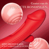 Papaver rhoeas——10-frequentie rotatie + vibratie + klappen, drie-in-één G-spot vibrator