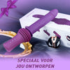 Verbeterde 4,33-inch extra lange dildo met 145° verstelbare basis, verwarmings- en trilfunctie