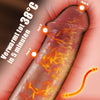 Spartaanse Realistische Dildo 4 IN 1 Thermostaat op Afstand 23CM