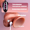 CUPIDO Realistische Dildo 9 Vibratie 3 Telescopische Schommel  Verwarming 22.5CM