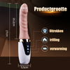 Sex Machine 27cm Stuwdildo Vibrator met Warmte voor G-spot en Anale Stimulatie