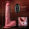 Western Cowboy – 9-frequentie telescoop + vibratie, 1:1 ultra-simulatie restauratie van de dildo