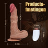 Drievoudige functie: Kloppen, Rollen, Trillen; realistische, afneembare dildo