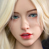 Single Sex Doll Head met blond haar en groene ogen nr. 314