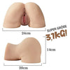 Realistische Masturbator Sekspop met Dubbele Schaamlippen Superechte Clitoris 3.1KG Moruioy