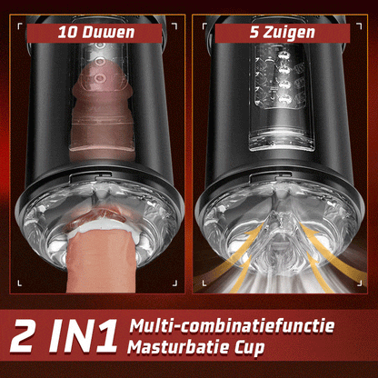 POIONIRE 3 in 1 Cup Masturbator Orale Seks