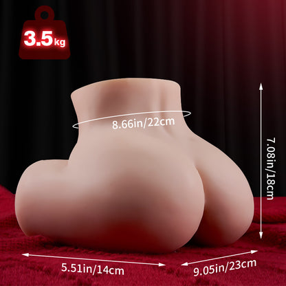 Alisa Vibrerende Realistische Masturbators met Dubbele Ingang 2.5kg