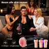 Daphne - Penis Pomp met 3 verwisselbare sleeves, Pocket Pussy, 9 Zuig- & 9 Vibratiemodi, Mannelijke Masturbator