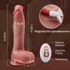Realistische dildo op ware grootte, vier-in-één functies, totale lengte van 27 centimeter