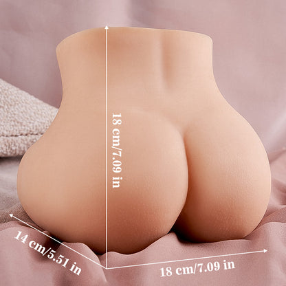 ROSSI - 2.12KG Realistische sekspoppen met krachtige vibraties, twee motoren met 6 frequenties