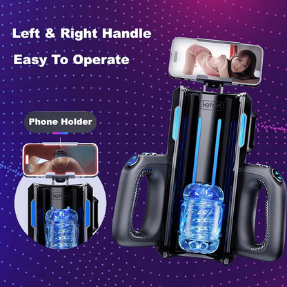 【Gratis verzending】LETEN 10 Krachtige motormasturbator met hoge snelheid en telefoonhouder