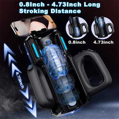 【Gratis verzending】LETEN 10 Krachtige motormasturbator met hoge snelheid en telefoonhouder