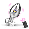 Anale vibrator met metalen behuizing en 10 vibratiestanden voor zowel mannen als vrouwen