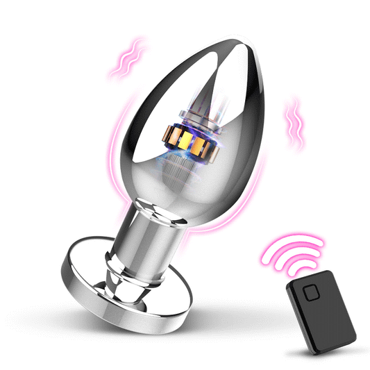 Anale vibrator met metalen behuizing en 10 vibratiestanden voor zowel mannen als vrouwen