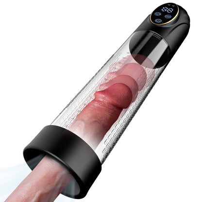 【HOT】IPX7 Waterdichte vacuümpomp, 7 standen, oplaadbaar, met 2 siliconen ringen.