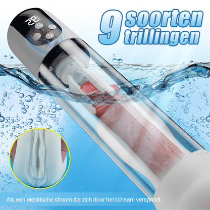 Wave - 5 Zuigmodi 9 Vibratiemodi Vacuümzuiging Glansmassager Penispomp