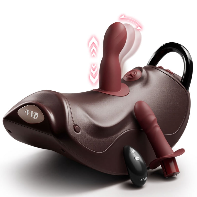 Machine Seksuele VVD Rider Air met Piston, Dubbele Vibratie en Accessoires | Handsfree