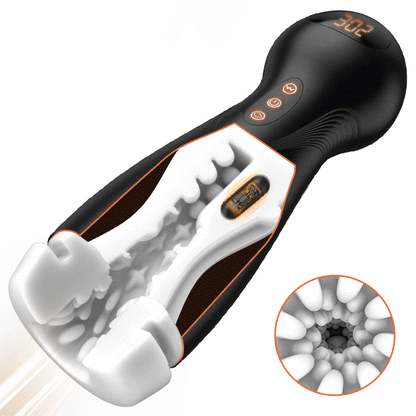 SolaceX - 8 Succion 10 Vibratie One Touch Orgasme Digitaal Vacuüm Masturbator