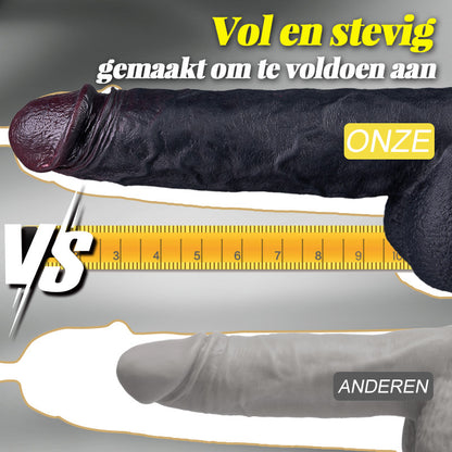 Maurice Grote Stotende Vibrerende Verwarmende Bruine Dildo Voor Mannen Vrouwen