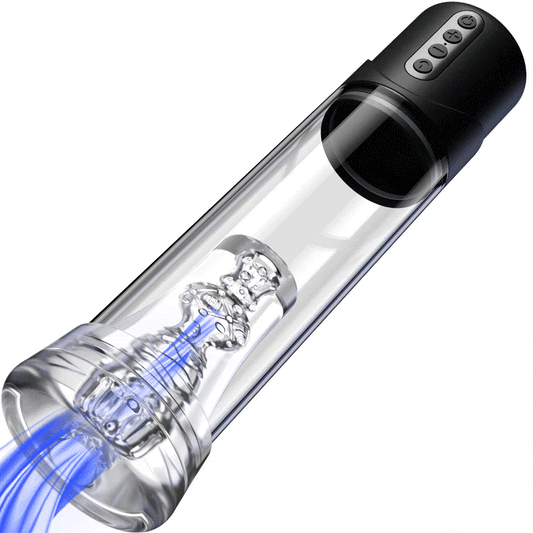 Penispomp 6 Zuigstanden Trainingspomp Zwarte Matte Textuur YINGJUE