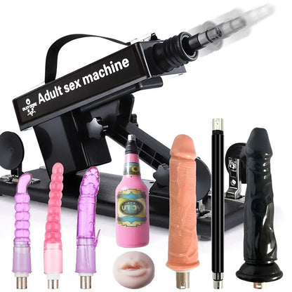 Ultiem genot met de best beoordeelde seksspeelmachine - 7 accessoires, automatische stootfunctie, anale liefde
