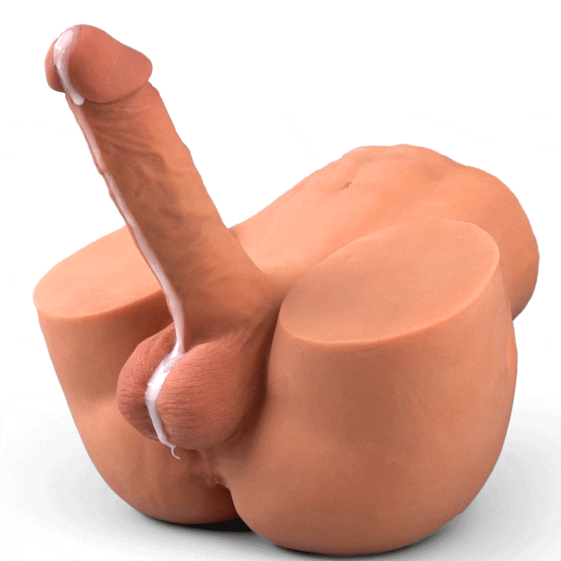 Stuwende vibrerende dildo realistische kont 10,12 lbs bruin