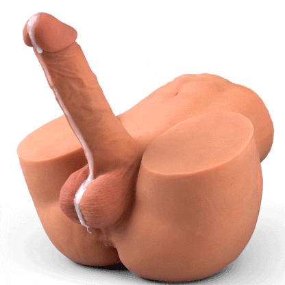 Stuwende vibrerende dildo realistische kont 10,12 lbs bruin