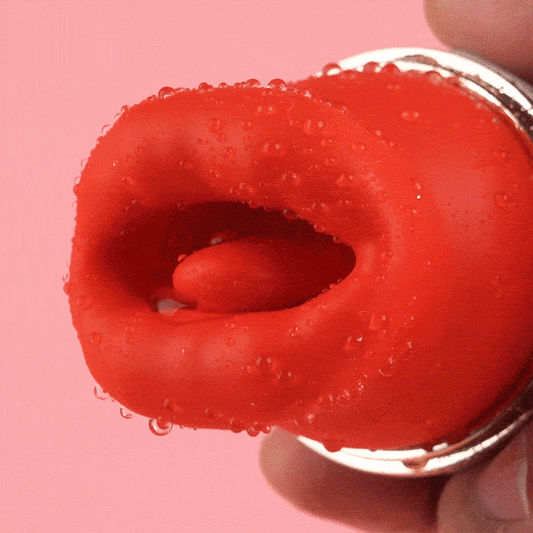 Mond Tong 4-in-1 Likken & Bijten & Zuigen & Trillende Clitorale Vibrator