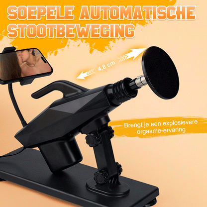 Kai - Handsfree Seksmachine met Telefoonhouder & Zuignapadapter