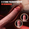 HONKAI- Verwarmende 8 krachtige stotende 10 vibrerende zuignap dildo