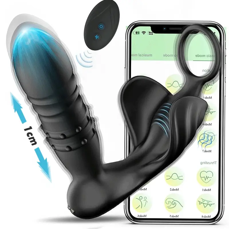 Bal Prostatische Stimulator 9-weg Vibratie APP& Afstandsbediening ANAL TOY