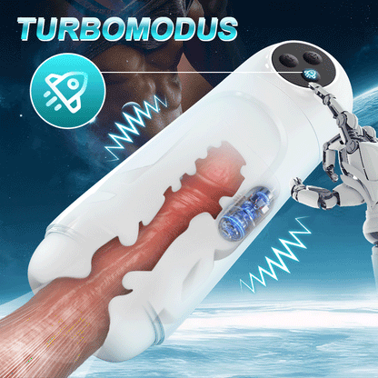 Skyline - 10 Zuigvibraties, Activering Met één knop, App-gestuurde Multi-puntsmassage, Mannelijke Masturbator