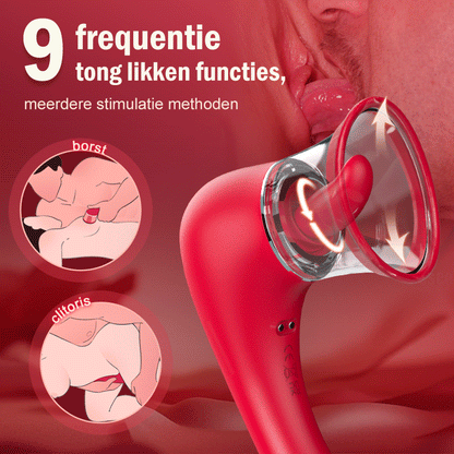 Fopspeen Zuigen Trilling Clitoris Vibrator Tepel Stimulatie