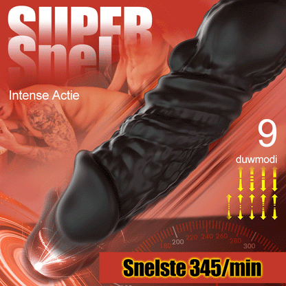 Upgrade snel stotende 6-in-1 prostaatmassager met afstandsbediening en APP