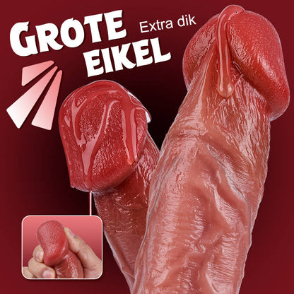 Colt – 9,84 inch schommelende, stotende en verwarmde dildo met grote afgeronde eikel in real-skin stijl