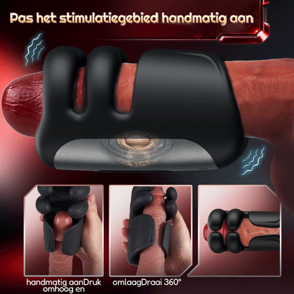 Automatische 10-vinger Pinchin & Tapping voor massagetherapie Penis Vibrator