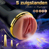 【Black Friday Bestseller】5 Zuigen 10 Vibrerende Gesimuleerde Vagina Ingang Mannelijke Masturbatie Cups